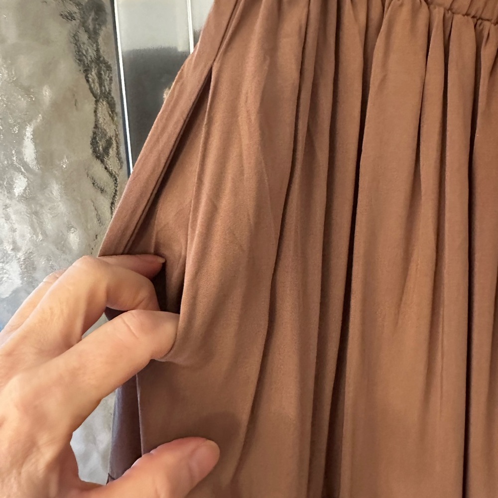 Scarlet Darkness NWT Women's TAN Maxi Skirt - Picture 5 of 7